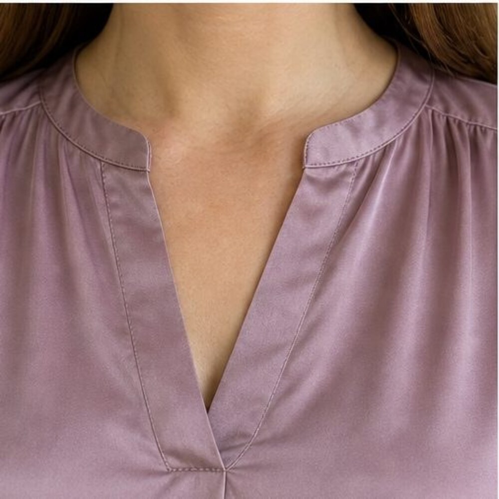 Mauve Button Blouse - Picture 4 of 6